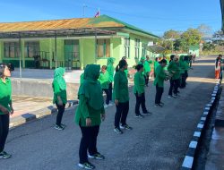 Menunjang Peran Ganda, Ketua Persit Cab. XX Dim 1621/TTS, Wajibkan Olahraga Bersama.