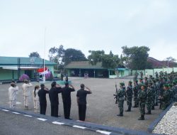 Dandim 1621/TTS Bacakan Amanat Pangdam IX/Udayana pada Saat upacara 17 – an