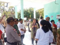 Danramil 1621-05/Panite, Sambut Kunjungan Tim Kes Staf Kepresidenan dan Tim Kemdikbudristek di Wilayah Abansel.