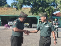 Kodim 1621/TTS Gelar Upacara Tradisi Pindah Satuan Bertempat Di Lapangan Hitam Makodim 1621 TTS