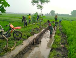 Jalin Kekompakan Babinsa Bagor Bantu Warganya Karya Bhakti Saluran Irigasi