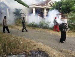 Kasus DBD Meningkat Babinsa Dampingi Fogging Dari Dinas Kesehatan Ngronggot