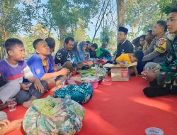 Lestarikan Tradisi Leluhur, Babinsa Koramil Gondang Ikuti Prosesi Nyadran Di Desa Senjayan