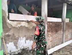 Melalui Program Rutilahu,Para Babinsa Bantu Warga Miliki Tempat Tinggal Yang Layak Huni