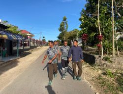 Rutin Dua Kali Dalam Seminggu Anggota Makodim 1621/TTS, Laksanakan Jalan Sehat Di Sekitaran Kompleks Makodim