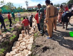 Babinsa Koramil 03/Mollo Utara Serka Daud Sau Hadiri Peletakan Batu pertama pembangunan Kantor Klasis Dan Rumah Pastori Di Desa Obesi