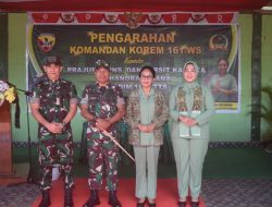 Pengarahan Danrem 161/WS, Kepada Prajurit, PNS, dan Persit KCK Cab XX Dim 1621/TTS.