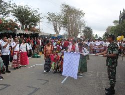 Wakili Dandim 1621/TTS,Kapten Inf Jemy Nelwan Hadiri Festival Budaya (TK/Paud) Peringati Hari Anak Nasional Ke-40