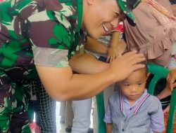 Sukseskan Pin Polio Nasional, Babinsa Jajaran Kodim 1621/TTS Gencar Dampingi Nakes dibeberapa Wilayah.
