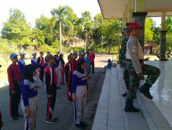 Songsong HUT RI Ke 79 Babinsa Koramil 0810/03 Loceret Latih Paskibraka Tingkat Kecamatan