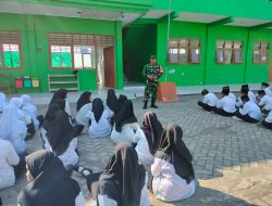 Babinsa Koramil 0810/13 Lengkong, Pentingnya Wawasan Kebangsaan Bagi Siswa Siswi MTS Daruth Tholibin