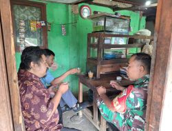 Warung Kopi Jadi Sarana Babinsa Komunikasi Dengan Warga Binaan Saring Informasi