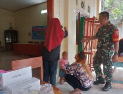 Dampingi Pertemuan Kelas Balita, Babinsa Dan Bidan Desa Sosialisasikan Pencegahan Stunting