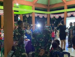 Satgas TMMD 124 Kodim Nganjuk Hibur Warga Dengan Organ Tunggal