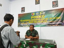 Posko TMMD 124 Kodim 0810/Nganjuk Berikan Informasi Progres Secara Terbuka
