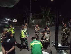 Koramil 0810-15/Rejoso dan Banser Gelar Apel serta Patroli Bersama untuk Ciptakan Kondisi Wilayah Yang Kondusif