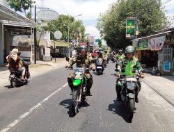 Kodim 0810/Nganjuk Bersama Banserm GP Ansor Gelar Patroli dan Siskampling