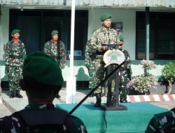 Dandim 0810 Nganjuk Pimpin Upacara Bendera 17-an Bulan Oltober 2025