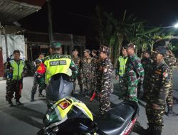 Koramil 0810/20 Ngluyu dan Banser Gelar Patroli Gabungan Ciptakan Lingkungan Aman