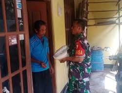 Babinsa Koramil 0810/02 Bagor Bagikan Sembako kepada Warga Binaan