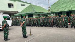 Kasdim 0810/Nganjuk Lepas Apel Gelombang I Idul Fitri 1447 H, Personel Siap Laksanakan Cuti