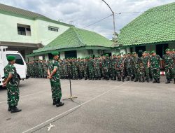 Kasdim 0810/Nganjuk Lepas Apel Gelombang I Idul Fitri 1447 H, Personel Siap Laksanakan Cuti