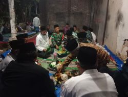 Babinsa Koramil 0810/11 Prambon Hadiri Tasyakuran Desa Sanggrahan, Wujud Kedekatan TNI AD dengan Rakyat Jelang Idul Fitri 1447 H