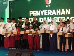 1.500 Seragam Sekolah Gratis untuk Siswa SD dan SMP di Nganjuk |  Kodam V Brawijaya Dorong Pendidikan dan UMKM Lokal