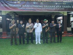 UPACARA PERINGATAN HARI OTONOMI DAERAH KE-30 TAHUN 2026 DI KABUPATEN NGANJUK BERLANGSUNG KHIDMAT