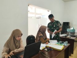 Babinsa Koramil 081/08 Baron Laksanakan Puldata Ter Bersama Perangkat Desa Kemlokolegi
