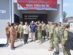 DANDIM 0810/NGANJUK DAMPINGI KUNJUNGAN KERJA WAKIL PANGLIMA TNI DI KDKMP NGLAWAK KERTOSONO