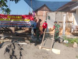 BABINSA DESA GARU DAMPINGI PROGRAM BEDAH RUMAH RTLH DI DESA GARU