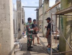 BABINSA LAKSANAKAN PENDAMPINGAN PEMBANGUNAN MASJID DI WILAYAH BINAAN