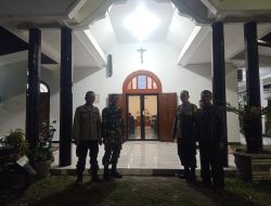 Babinsa Koramil 0810/03 Loceret Laksanakan Pengamanan Perayaan Kenaikan Yesus Kristus di Gereja Santo Petrus
