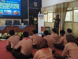 Batituud Koramil 0810/13 Lengkong Berikan Wawasan Kebangsaan kepada Peserta Persami SMKN 1 Lengkong, Tanamkan Disiplin dan Jiwa Nasionalisme