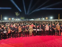 Dandim 0810/Nganjuk Hadiri Malam Suran dan Pengesahan 3.309 Warga Baru PSHT Cabang Nganjuk Tahun 2026