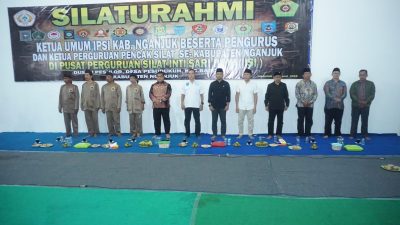 Silaturahmi IPSI Kabupaten Nganjuk Perkuat Persaudaraan Antarperguruan Pencak Silat