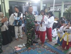 Danramil 0810/15 Rejoso Hadiri Tasyakuran dan Penyerahan Trofi Juara Umum Kejuaraan Taekwondo oleh Ketua Pengkab Taekwondo Kabupaten Nganjuk