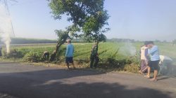 BABINSA DESA NGLUNDO PELAKSANAKAN KARYA BAKTI PEMBERSIHAN LINGKUNGAN DI DUSUN JOPATRAN