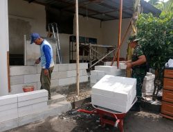 BABINSA KORAMIL 0810/06 KERTOSONO GOTONG ROYONG GARAP RUTILAHU, WUJUD KEPEDULIAN TNI TERHADAP KESEJAHTERAAN MASYARAKAT