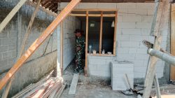 JAJARAN KORAMIL 0810/13 LENGKONG KEBUT PEMBANGUNAN RUTILAHU, PROGRES CAPAI 20 PERSEN DARI TOTAL 7 UNIT RUMAH