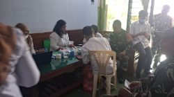 Koramil 0810/15 Rejoso Bersinergi dengan Puskesmas Rejoso Gelar Pemeriksaan Kesehatan bagi Anggota dan Persit