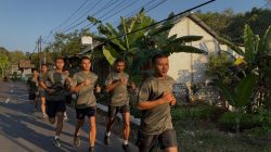 LARI 5 KM PERORANGAN, YONIF TP 933/MACAN WILIS TEMPA FISIK DAN MENTAL PRAJURIT