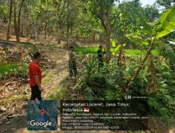 PEDULI AKSES WARGA, KODIM 0810/NGANJUK DORONG PEMBANGUNAN JEMBATAN PENGHUBUNG DUA DUSUN DI LOCERET