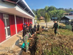 KARYA BHAKTI TNI BERSAMA ORGANISASI PSHT RAYON MARGOPATUT, WUJUDKAN SEMANGAT GOTONG ROYONG DAN KEMANUNGGALAN TNI-RAKYAT