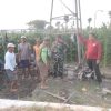 Wujud Nyata Sinergitas Koramil 0810/15 Rejoso dengan BPP Kawal Pengeboran Sumur Irpom Bantuan Dinas Pertanian