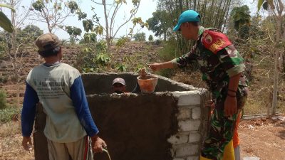 Babinsa Hadir Atasi Kesulitan Rakyat, Pembangunan Bak Air Bersih Jadi Prioritas di Desa Kepel