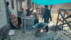Babinsa Koramil Ngluyu Bantu Pembangunan Sumur, Dukung Ketersediaan Air Bersih bagi Warga Desa Tempuran