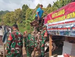Kodim 0810/Nganjuk Bedah Rumah Tidak Layak Huni Milik Warga Desa Loceret
