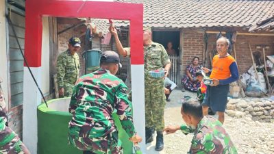 Terima Kasih TNI dan Bapak Kasad, Warga Semanding Bersyukur Mendapat Bantuan Sumur Air Bersih